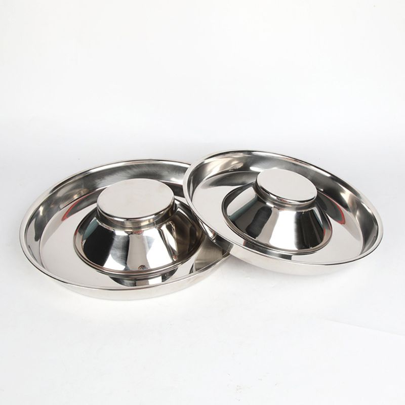 Puppy Bowls, Stainless Steel Puppy Feeder Bowl, Dog Food and Water Weaning  Bowl, Small Dogs, Cats Pets Food Feeding Weaning Bowl for (L Size) 