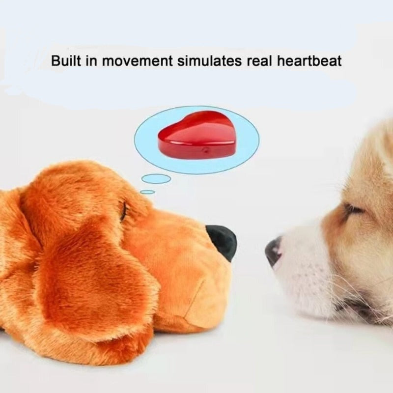Love Snuggle Smart Heartbeat Fleece Stuffed Toy Anxiety Relief
